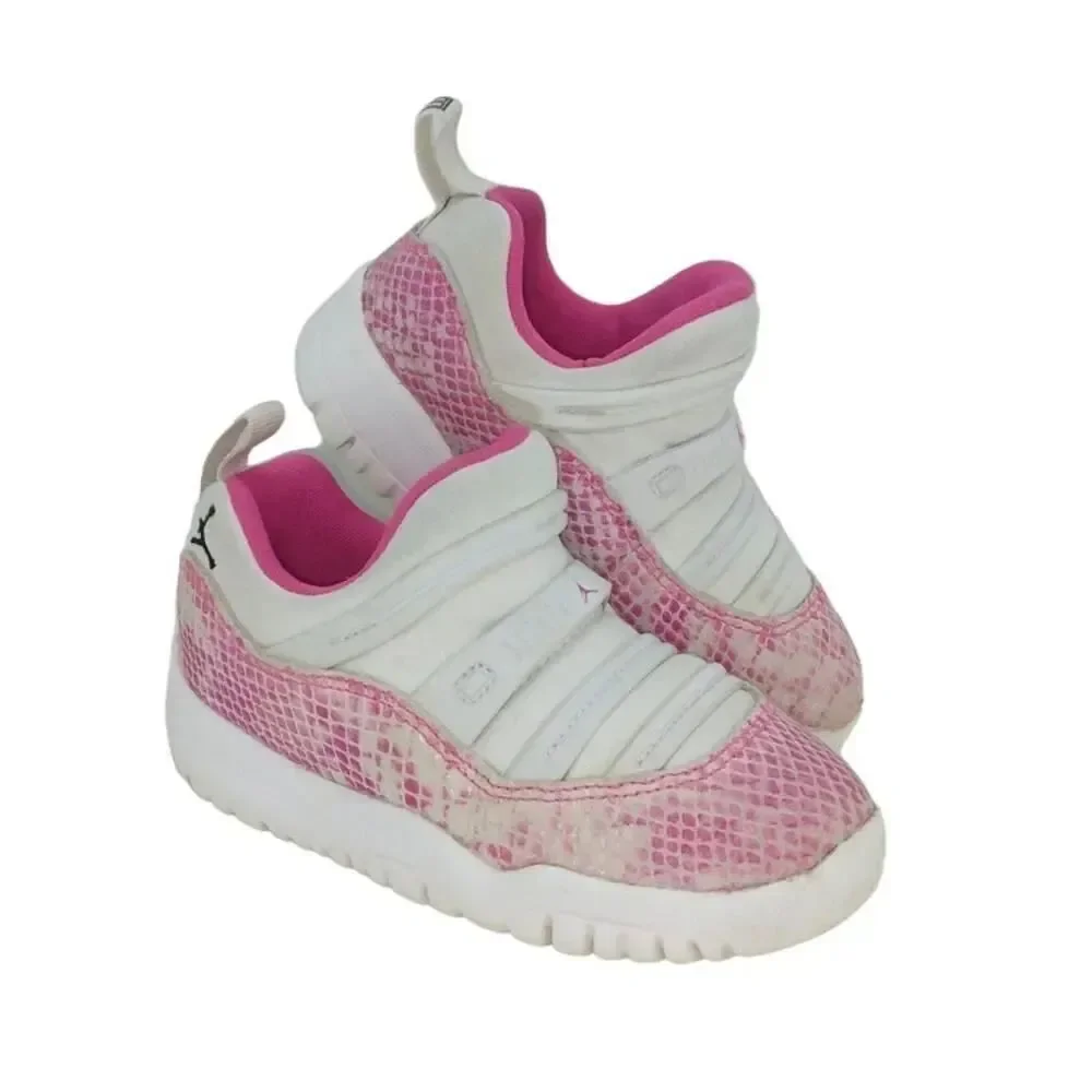 NIKE AIR JORDAN Retro 11 Toddler ink Snakeskin Sneakers - Size: 6